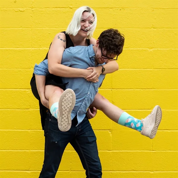 5 day turnaround. Complimentary mockups and design support. Made in USA.... from ASI 88072 Sock Club Enterprises LLC