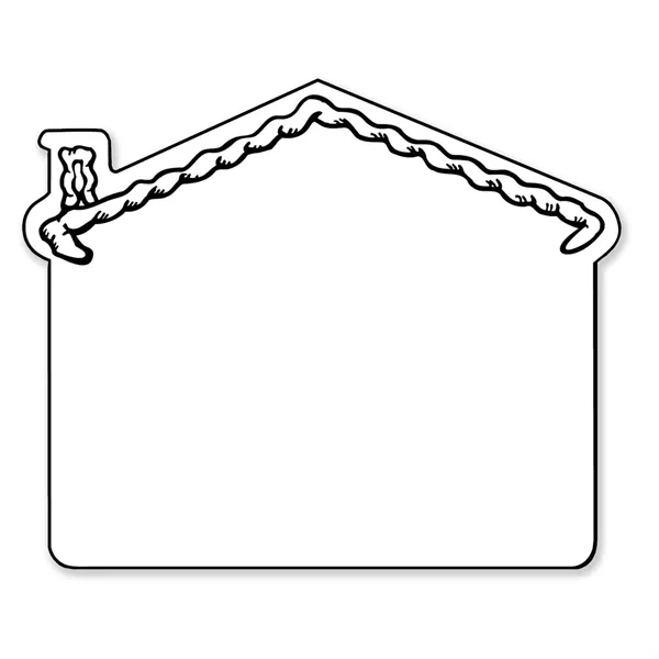 3.59"H x 4.41"W House shaped magnet that's made in the USA... from ASI 54040 Fey Promo / Magna-Tel by Fey