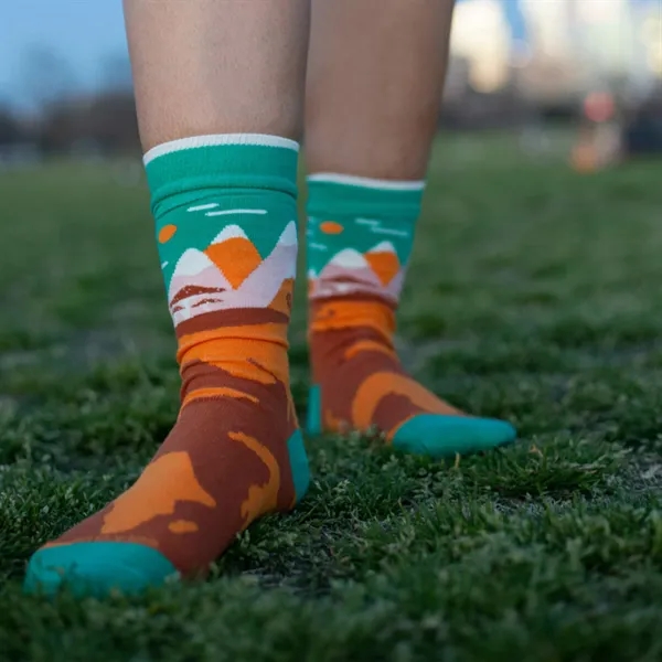 5 day turnaround. Complimentary mockups and design support. Made in USA.... from ASI 88072 Sock Club Enterprises LLC