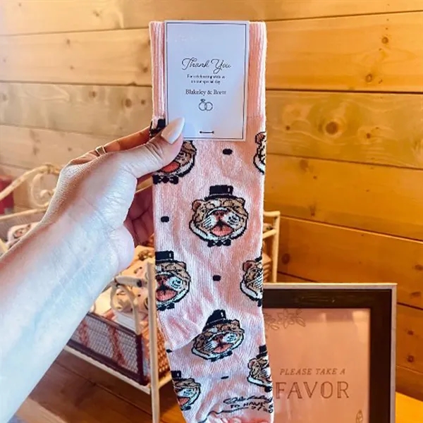 5 day turnaround. Complimentary mockups and design support. Made in USA.... from ASI 88072 Sock Club Enterprises LLC