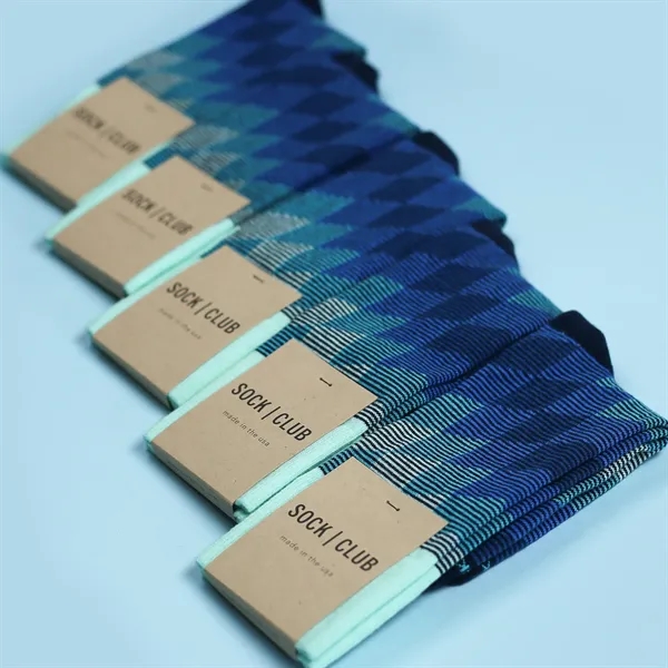 5 day turnaround. Complimentary mockups and design support. Made in USA.... from ASI 88072 Sock Club Enterprises LLC