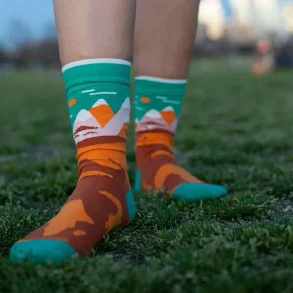 5 day turnaround. Complimentary mockups and design support. Made in USA.... from ASI 88072 Sock Club Enterprises LLC