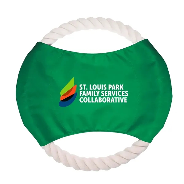 8" dog rope toy with full color imprint.... from ASI 63549 Jornik Manufacturing Corp / Jornik