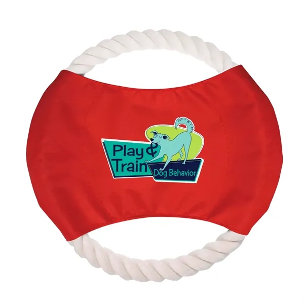 8" dog rope toy with full color imprint.... from ASI 63549 Jornik Manufacturing Corp / Jornik