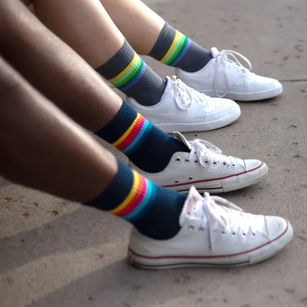 5 day turnaround. Complimentary mockups and design support. Made in USA.... from ASI 88072 Sock Club Enterprises LLC