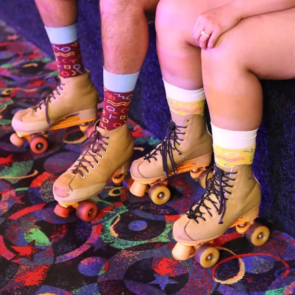 5 day turnaround. Complimentary mockups and design support. Made in USA.... from ASI 88072 Sock Club Enterprises LLC