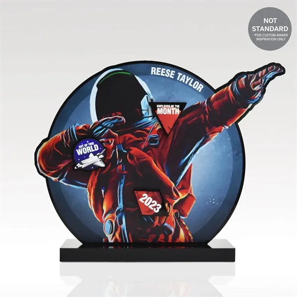 Wear accomplishments in style with our USA-Made acrylic and metal sweatshirt,... from ASI 93986 Visions/Awardcraft / Visions Awards