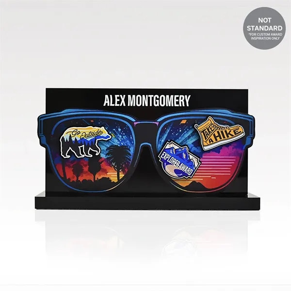 Wear accomplishments in style with our USA-Made acrylic and metal sweatshirt,... from ASI 93986 Visions/Awardcraft / Visions Awards