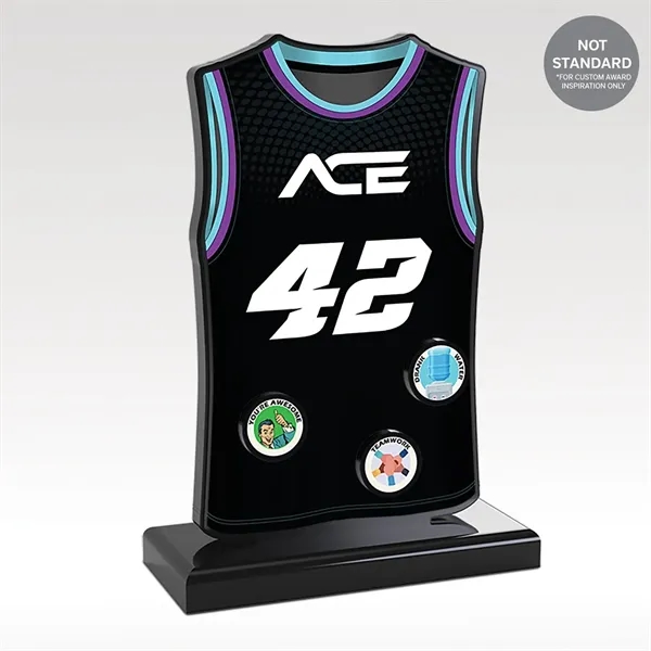 Wear accomplishments in style with our USA-Made acrylic and metal sweatshirt,... from ASI 93986 Visions/Awardcraft / Visions Awards