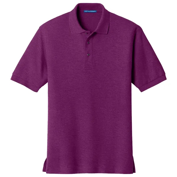 Men's pique knit Silk Touch sports shirt with flat-knit collar/cuffs, metal... from ASI 31260 AdCapitol