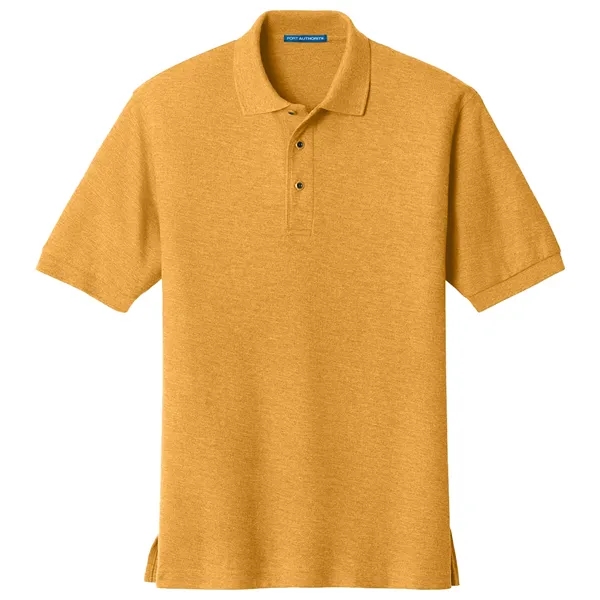 Men's pique knit Silk Touch sports shirt with flat-knit collar/cuffs, metal... from ASI 31260 AdCapitol