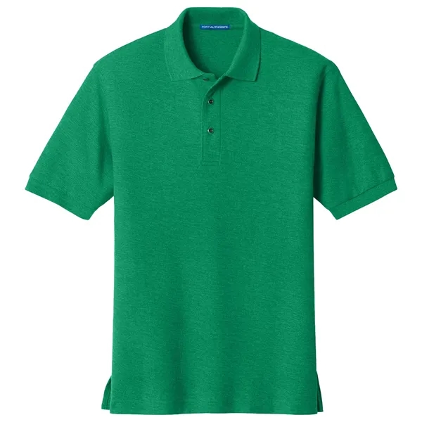 Men's pique knit Silk Touch sports shirt with flat-knit collar/cuffs, metal... from ASI 31260 AdCapitol