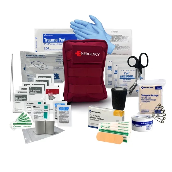 6.5" x 8" x 1" first aid kit with two large... from ASI 84514 Safety Made