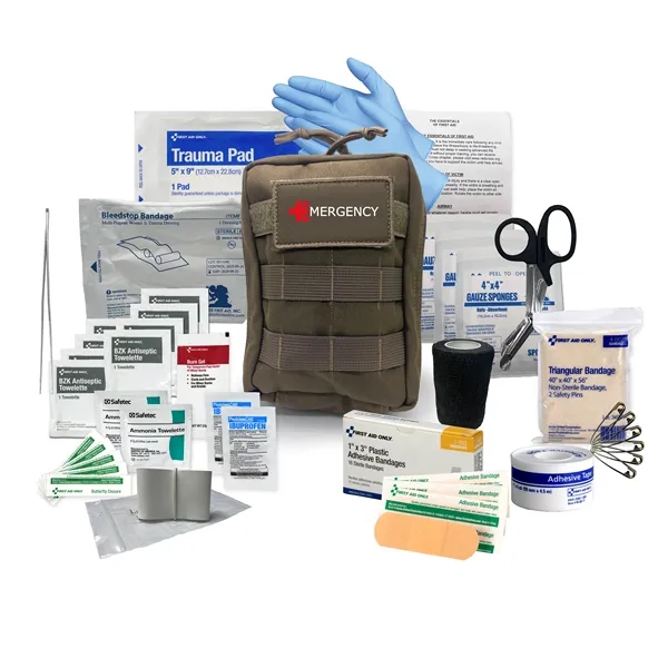 6.5" x 8" x 1" first aid kit with two large... from ASI 84514 Safety Made