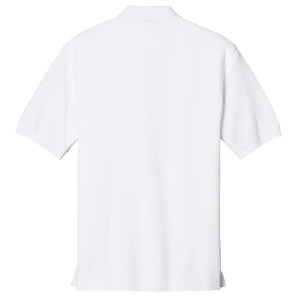 Men's pique knit Silk Touch sports shirt with flat-knit collar/cuffs, metal... from ASI 31260 AdCapitol