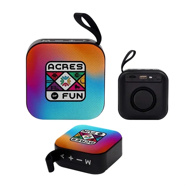 Full Color Square Bluetooth Speaker... from ASI 30208 A P Specialties / AP Specialties