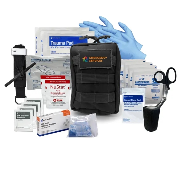 6.5" x 8" x 1" first aid kit with a pouch... from ASI 84514 Safety Made