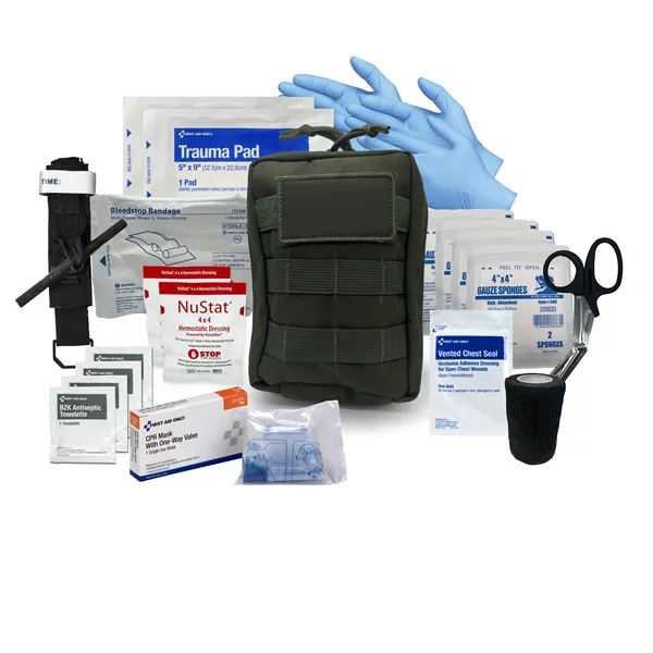 6.5" x 8" x 1" first aid kit with a pouch... from ASI 84514 Safety Made