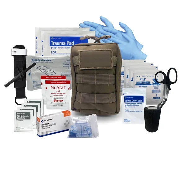 6.5" x 8" x 1" first aid kit with a pouch... from ASI 84514 Safety Made