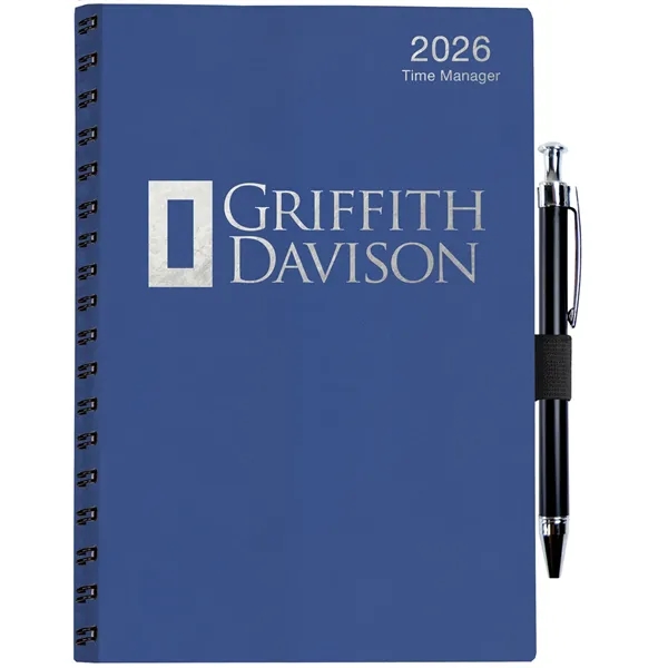 5" x 8" Flexible Leatherette Time Manager with foil stamped front... from ASI 50873 Drum-Line / Drum-line Inc