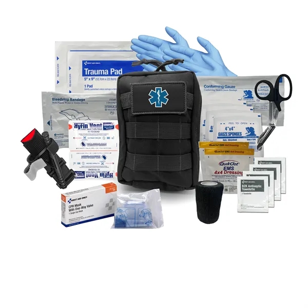 6.5" x 8" x 1" first aid kit with a pouch... from ASI 84514 Safety Made