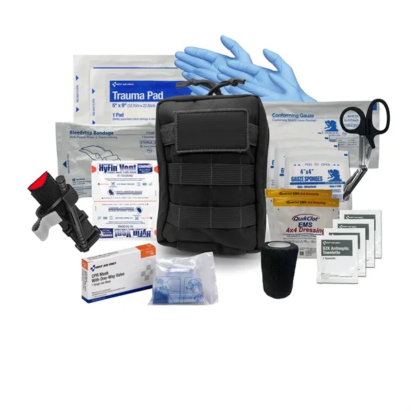 6.5" x 8" x 1" first aid kit with a pouch... from ASI 84514 Safety Made