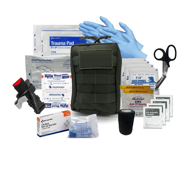 6.5" x 8" x 1" first aid kit with a pouch... from ASI 84514 Safety Made