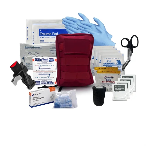 6.5" x 8" x 1" first aid kit with a pouch... from ASI 84514 Safety Made