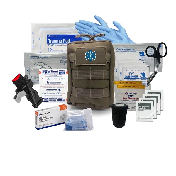 6.5" x 8" x 1" first aid kit with a pouch... from ASI 84514 Safety Made