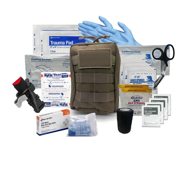 6.5" x 8" x 1" first aid kit with a pouch... from ASI 84514 Safety Made