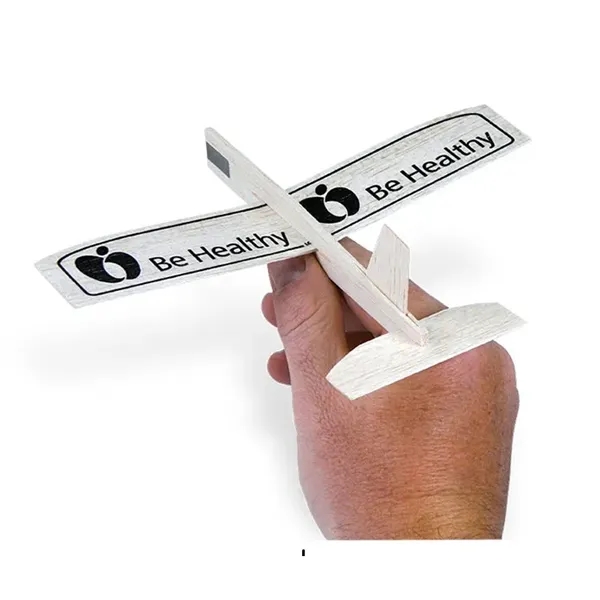 Balsa glider with 8" wingspan individually packaged with a custom message... from ASI 58630 Paul K Guillow Inc / Guillow Gliders GuillowGliders