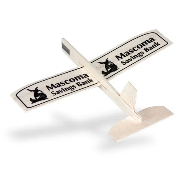 Balsa glider with 8" wingspan individually packaged with a custom message... from ASI 58630 Paul K Guillow Inc / Guillow Gliders GuillowGliders