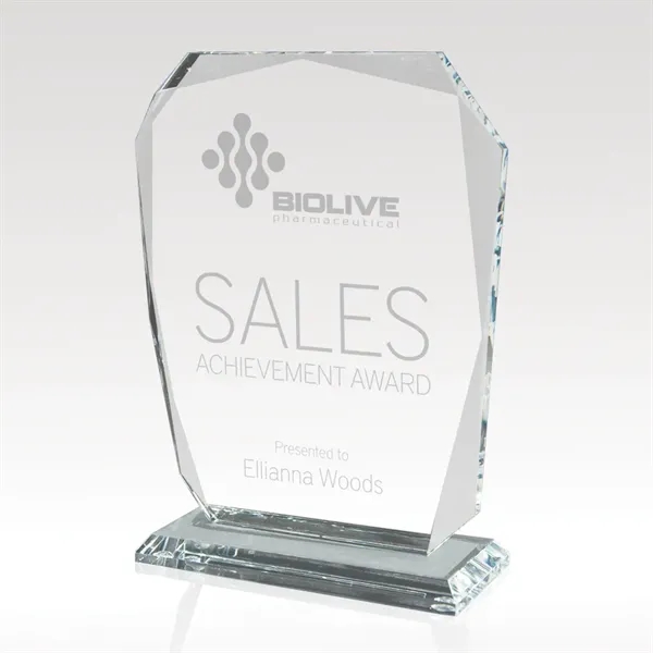 Glass award that stands 7" tall and offers a generous 4"... from ASI 93986 Visions/Awardcraft / Visions Awards