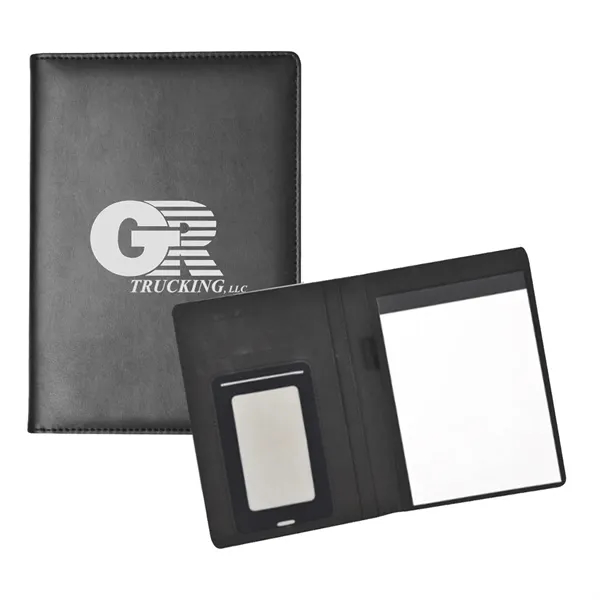 A5 Leatherette Padfolio with smartphone sleeve... from ASI 79535 Primetime / Primetime