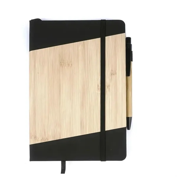 A5 Size Bamboo Look Journal Set with Pen... from ASI 79535 Primetime / Primetime