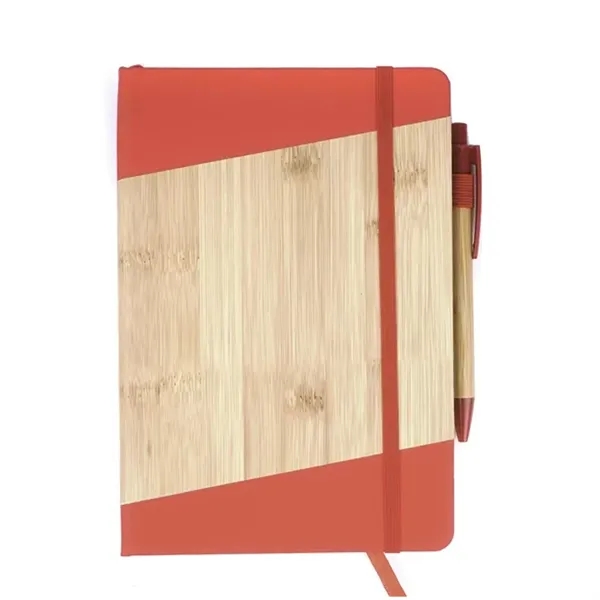 A5 Size Bamboo Look Journal Set with Pen... from ASI 79535 Primetime / Primetime