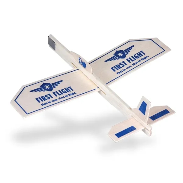 Balsa glider with 9" wingspan packed in a sealed paper bag.... from ASI 58630 Paul K Guillow Inc / Guillow Gliders GuillowGliders