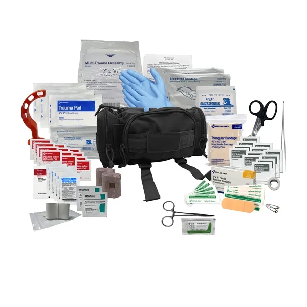 14" x 4.25" x 6.5" response bag with medical tools and... from ASI 84514 Safety Made