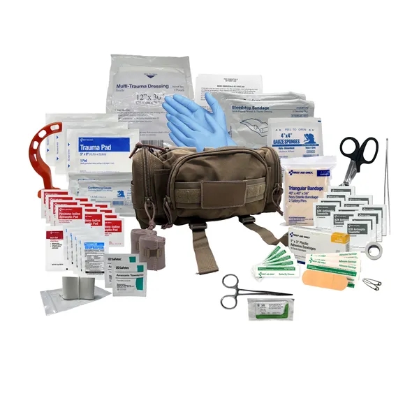 14" x 4.25" x 6.5" response bag with medical tools and... from ASI 84514 Safety Made