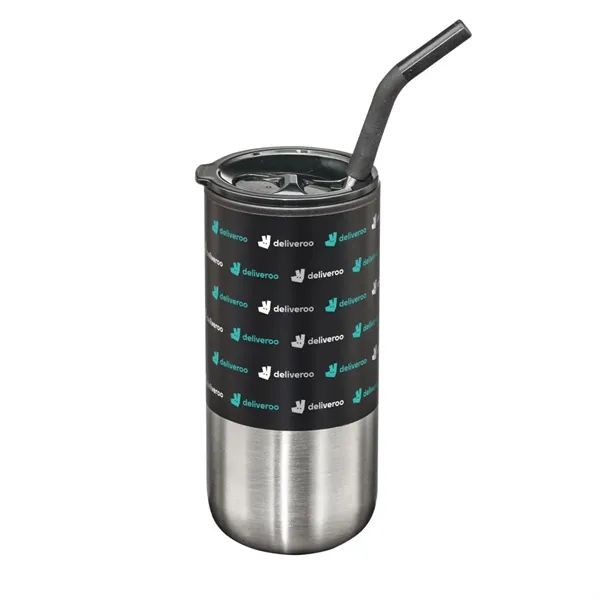 The Bondi Double Wall Tumbler w/Straw holds 18oz and features a... from ASI 84592 St Regis Group