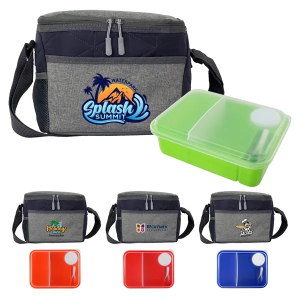 Quilted On The Go Lunch Set... from ASI 30208 A P Specialties / AP Specialties