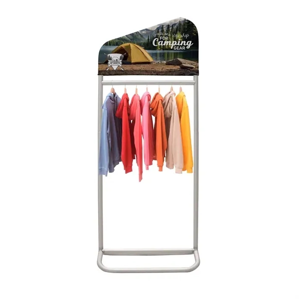 2' x 59" EuroFit apparel incline wall with dye sublimated graphic... from ASI 87188 Showdown Displays