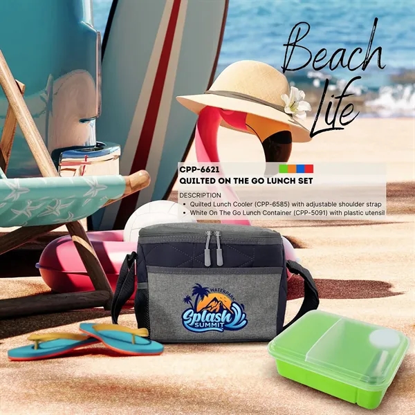 Quilted On The Go Lunch Set... from ASI 30208 A P Specialties / AP Specialties