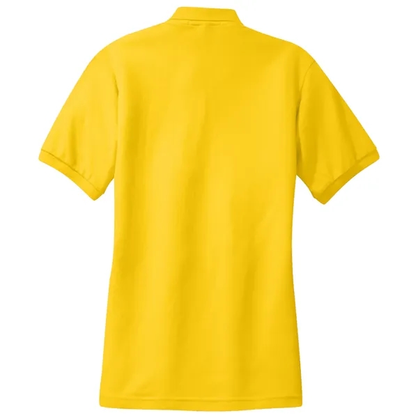 Ladies' pique knit Silk Touch sport shirt with flat-knit collar/cuffs, metal... from ASI 31260 AdCapitol