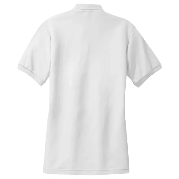 Ladies' pique knit Silk Touch sport shirt with flat-knit collar/cuffs, metal... from ASI 31260 AdCapitol