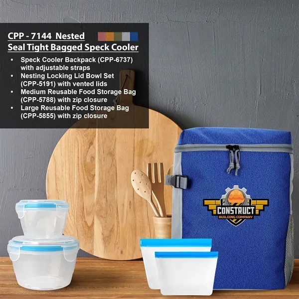 NESTED SEAL TIGHT BAGGED SPECK COOLER... from ASI 30208 A P Specialties / AP Specialties