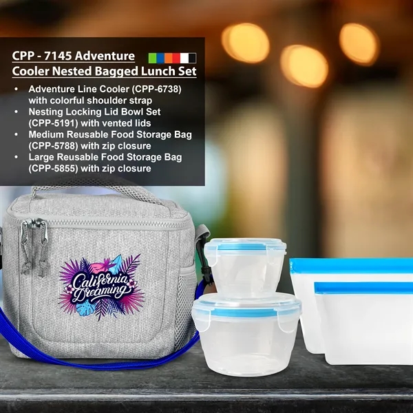 Adventure Cooler Nested Bagged Lunch Set... from ASI 30208 A P Specialties / AP Specialties