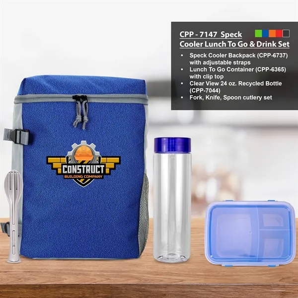 SPECK COOLER LUNCH TO GO & DRINK SET... from ASI 30208 A P Specialties / AP Specialties