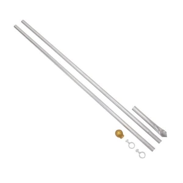 Flagpole kit with two pole segments, a ground stake, two plastic... from ASI 87188 Showdown Displays