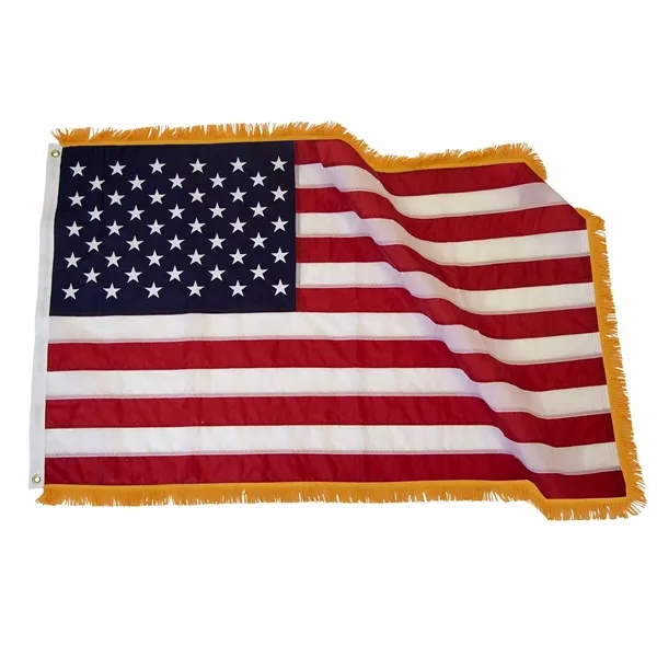3' x 5' USA flag with golden yellow rayon fringe and... from ASI 87188 Showdown Displays